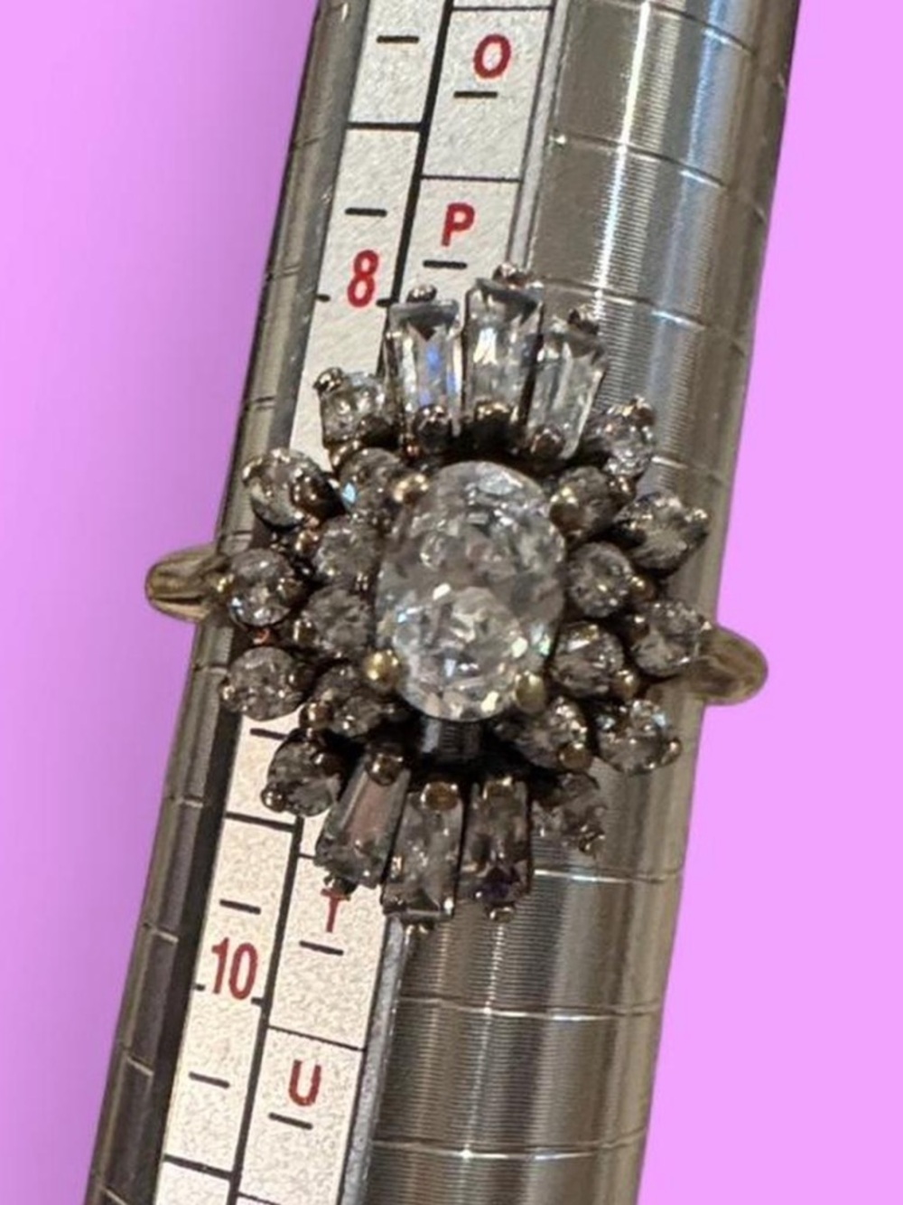 vintage ballerina style cocktail ring